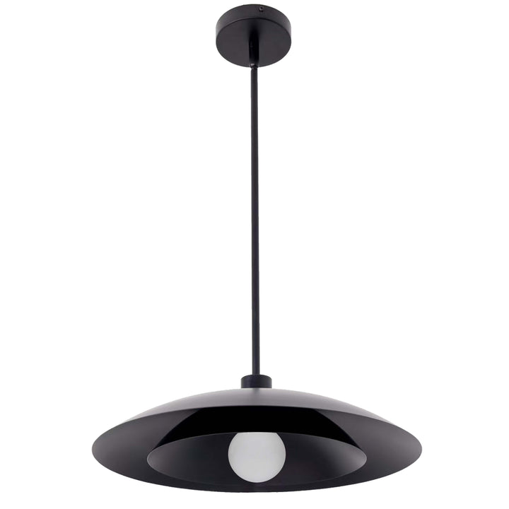 Pima 1 Light Pendant in Matte Black by Dainolite