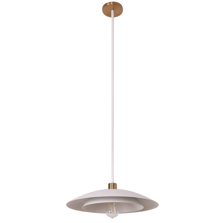 Pima 1 Light Pendant in Matte White by Dainolite