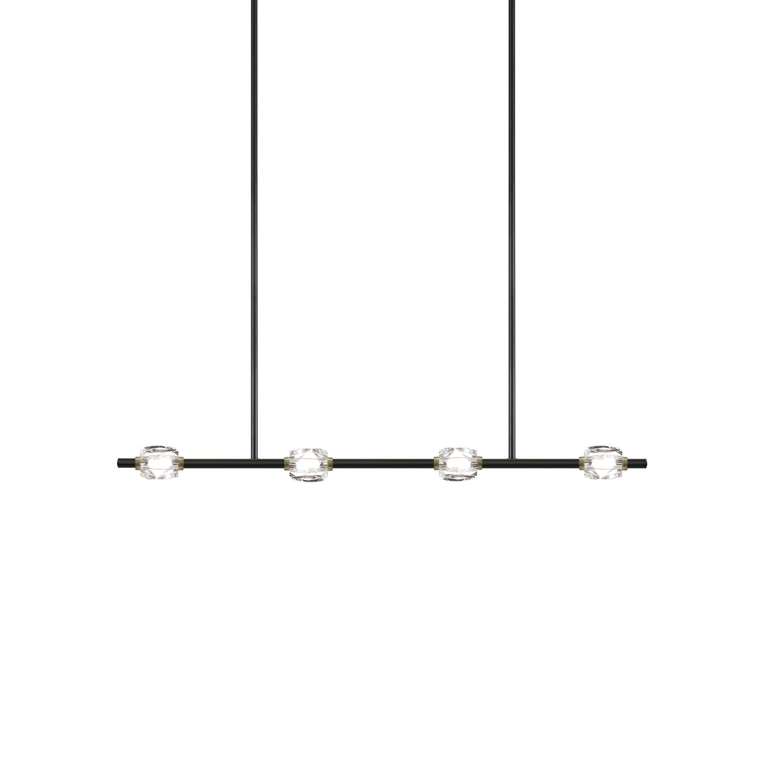 Diamante Crystal Linear in Oxide Black w/Brass by Zeev