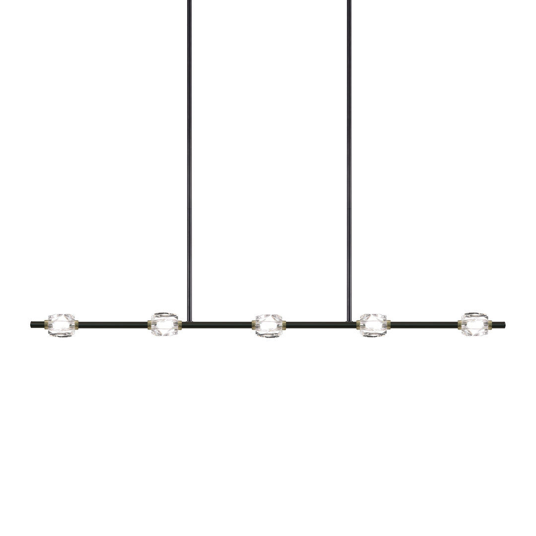 Diamante Crystal Linear in Oxide Black w/Brass by Zeev