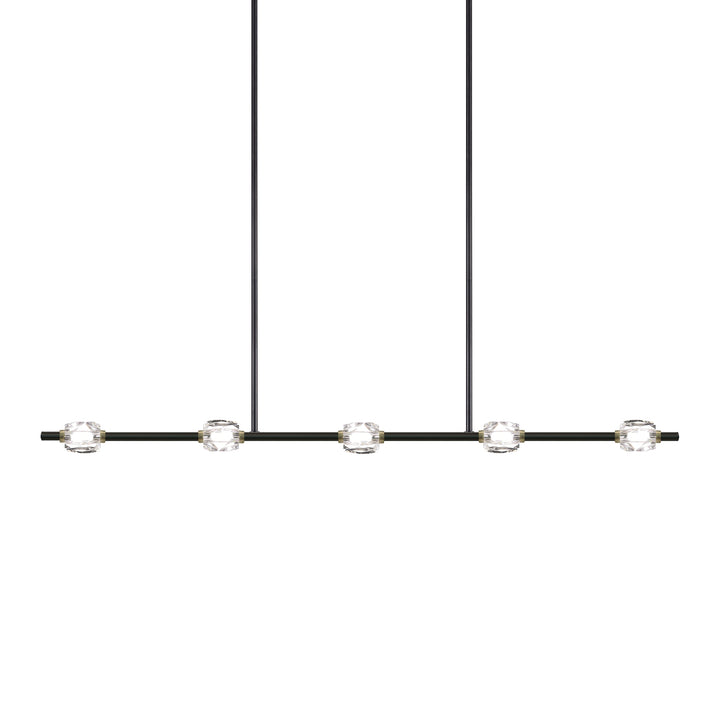 Diamante Crystal Linear in Oxide Black w/Brass by Zeev