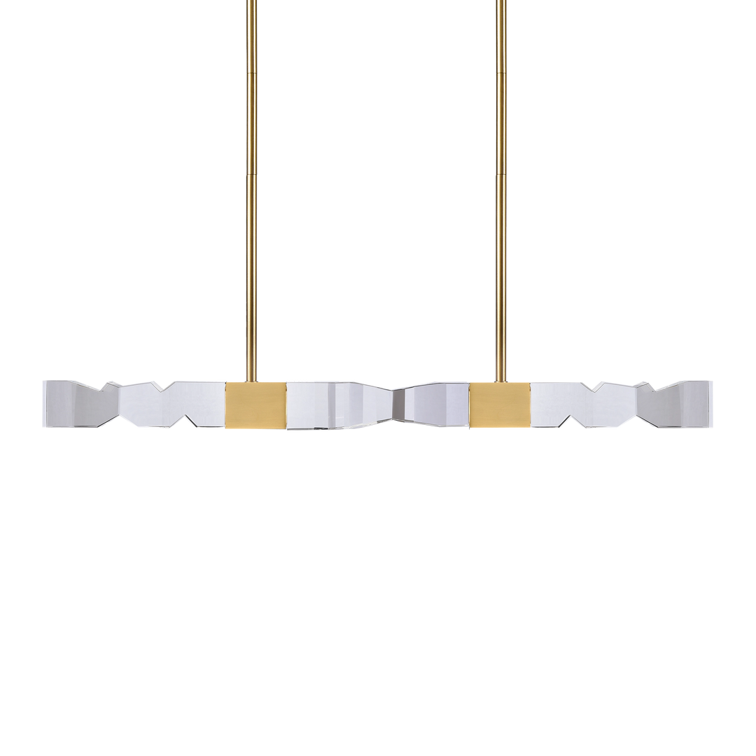 Mamadim Crystal Linear in Aged Brass by Zeev