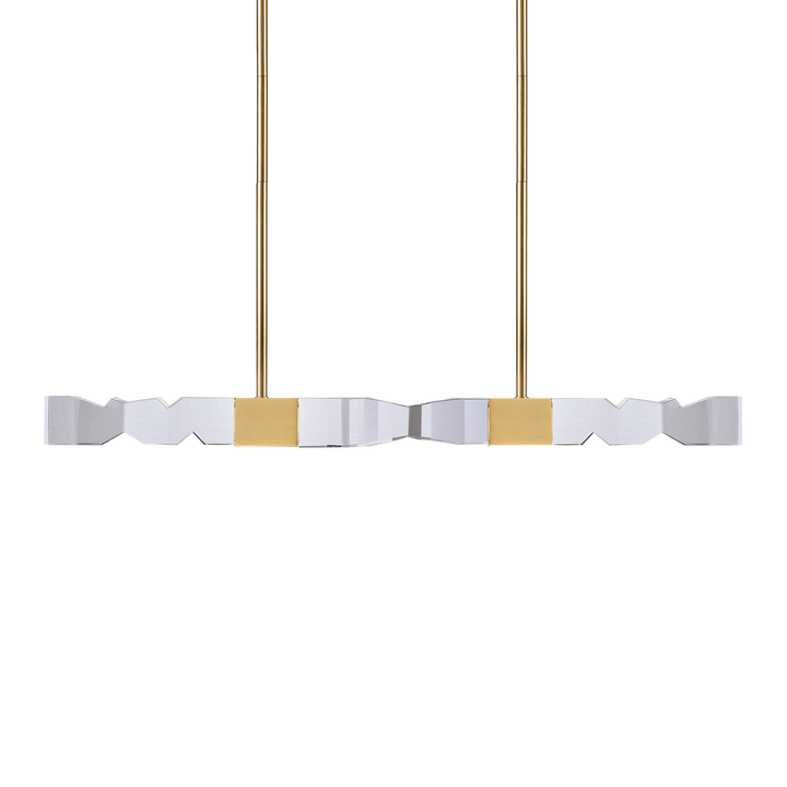 Mamadim Crystal Linear in Aged Brass by Zeev