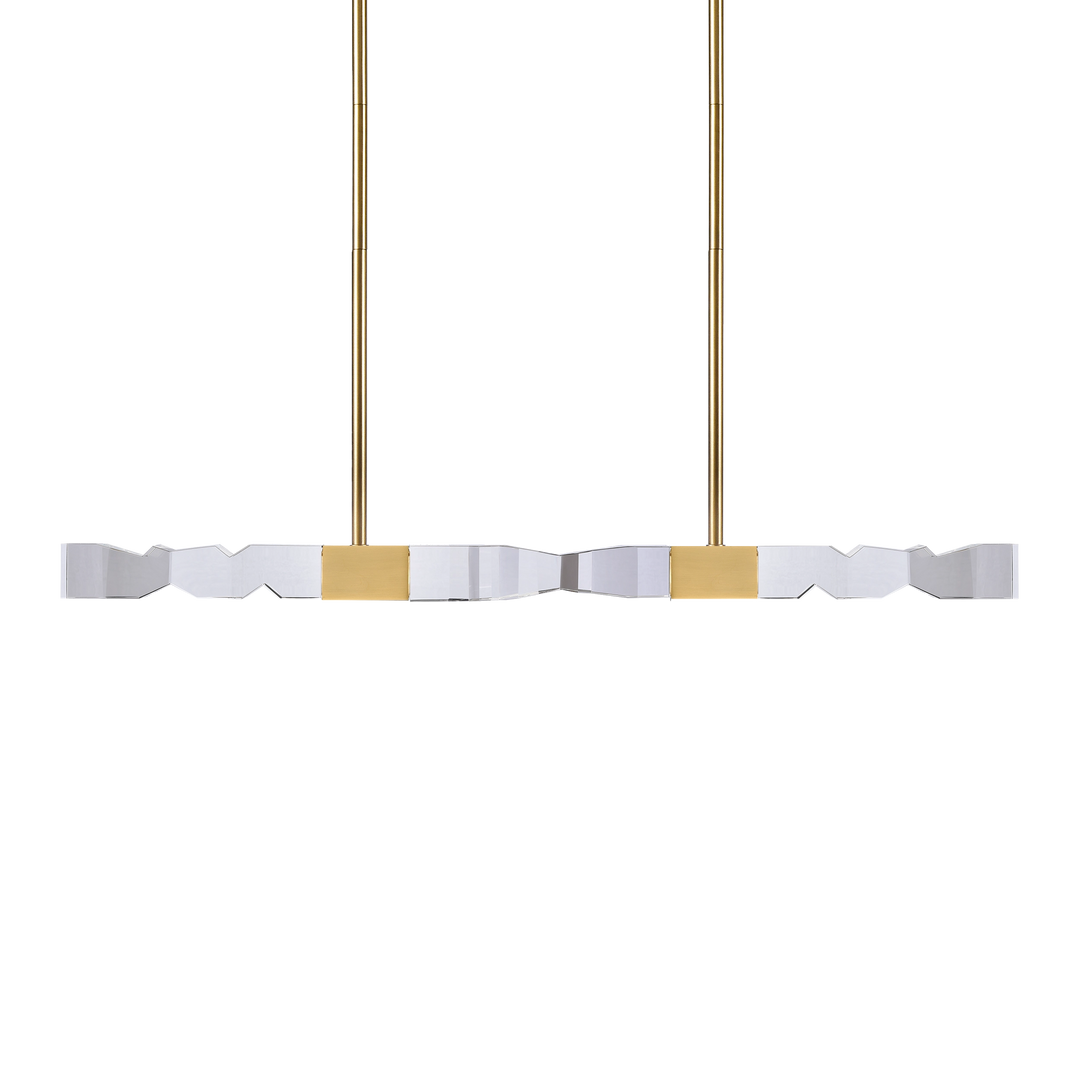 Mamadim Crystal Linear in Aged Brass by Zeev
