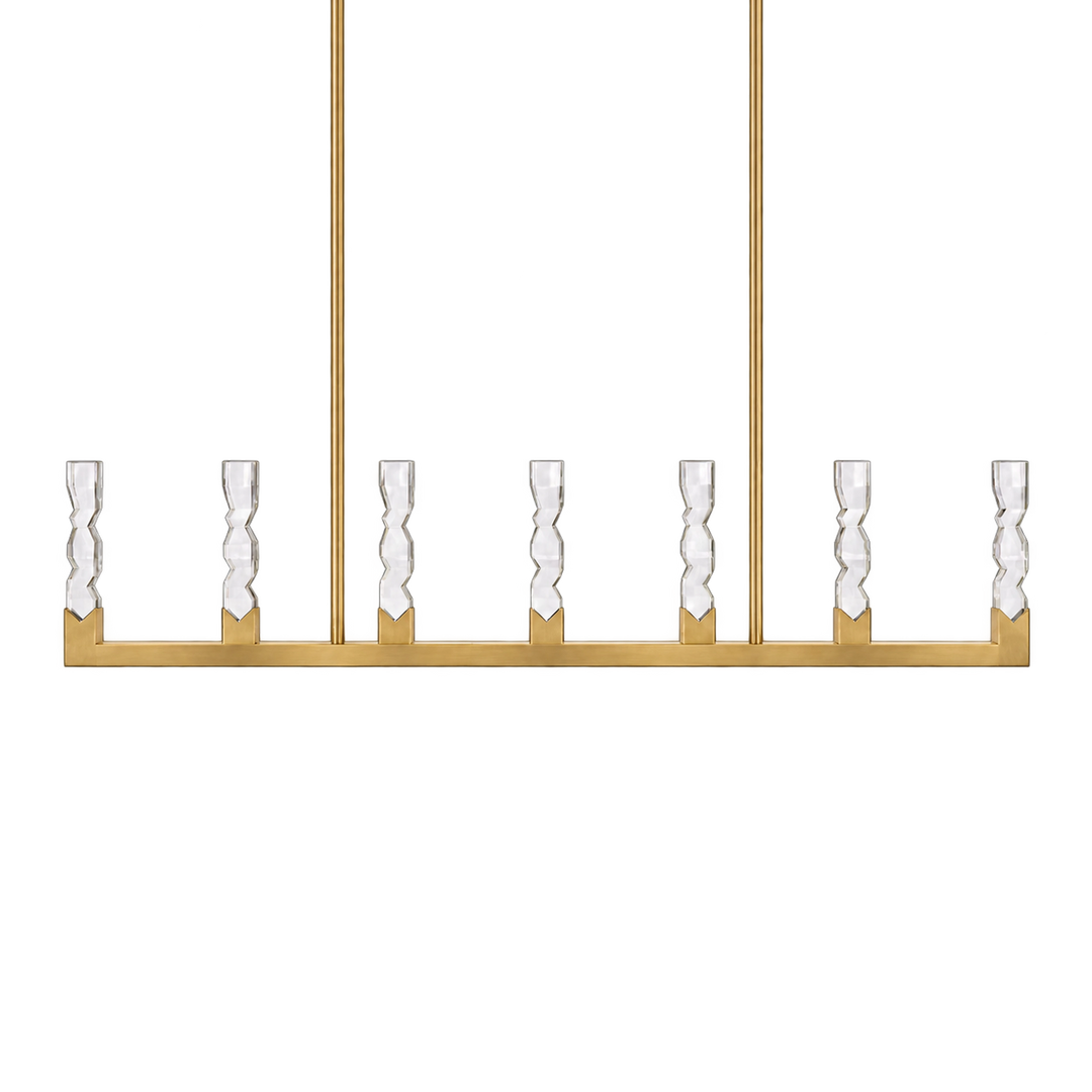 Mamadim Crystal Linear in Aged Brass by Zeev