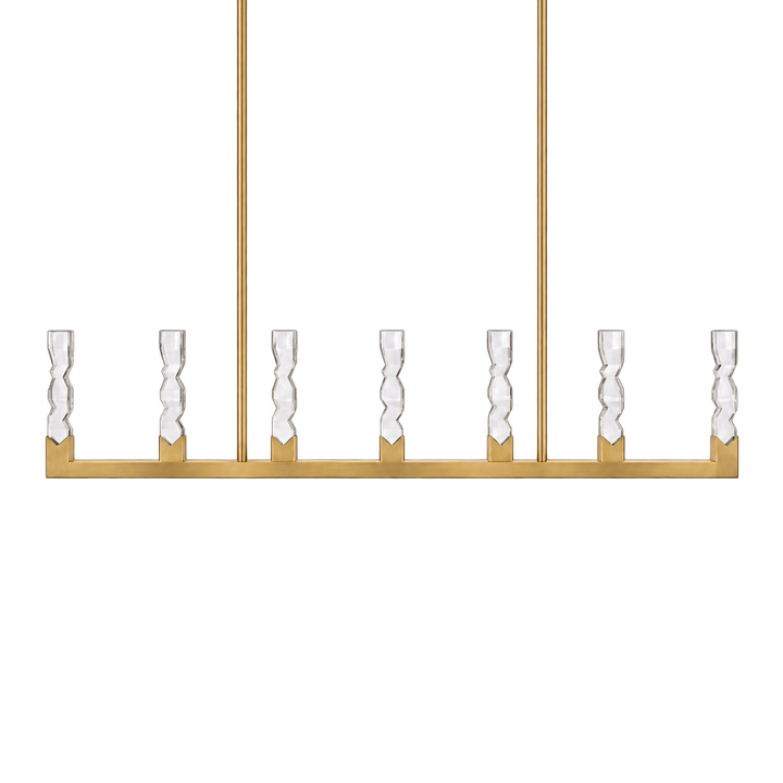 Mamadim Crystal Linear in Aged Brass by Zeev