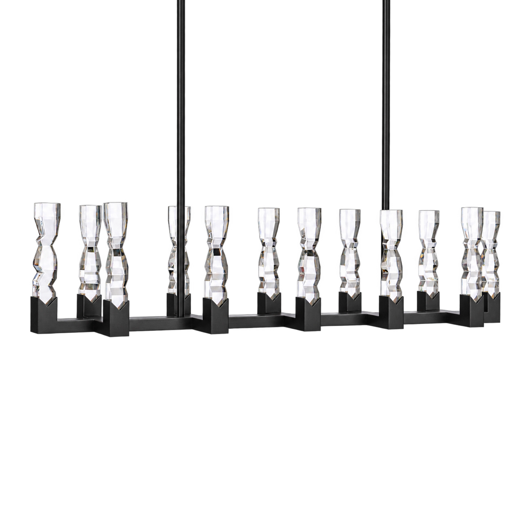 Mamadim Crystal Linear in Satin Brushed Black by Zeev