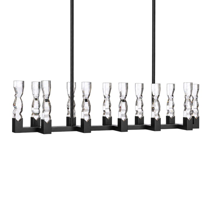 Mamadim Crystal Linear in Satin Brushed Black by Zeev