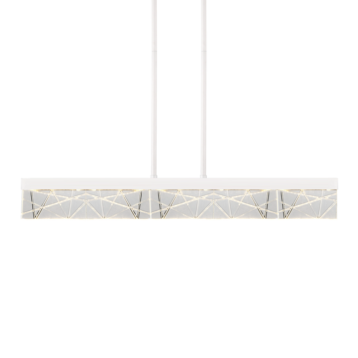 Lucus Sleek Crystal Linear in Matte White by Zeev