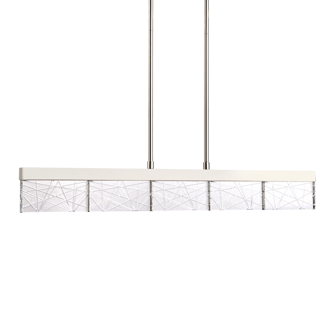 Lucus Sleek Crystal Linear in Polished Nickel by Zeev