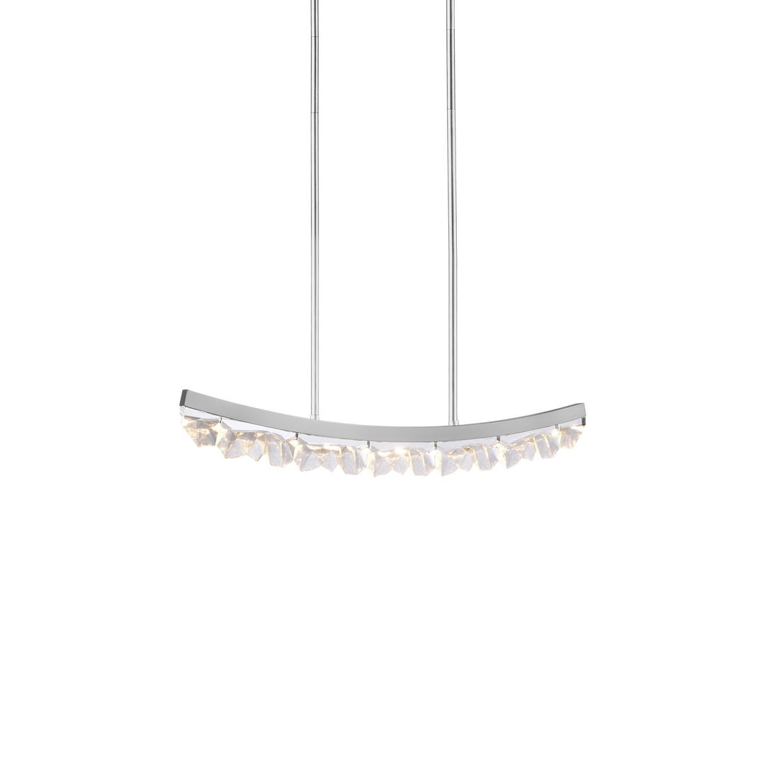 Arcus Curved Crystal Linear in Polished Nickel by Zeev