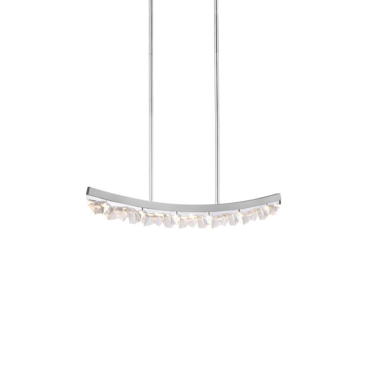 Arcus Curved Crystal Linear in Polished Nickel by Zeev