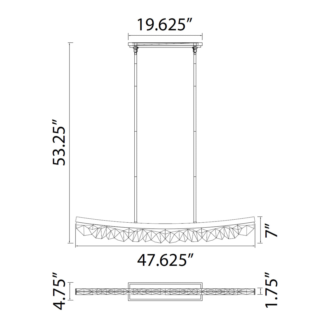 Arcus Curved Crystal Linear by Zeev - view 13