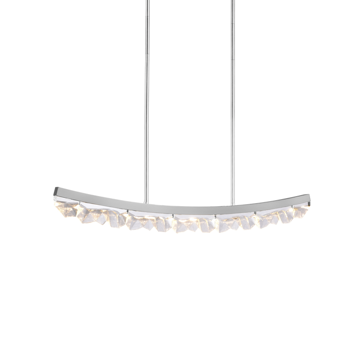 Arcus Curved Crystal Linear in Polished Nickel by Zeev