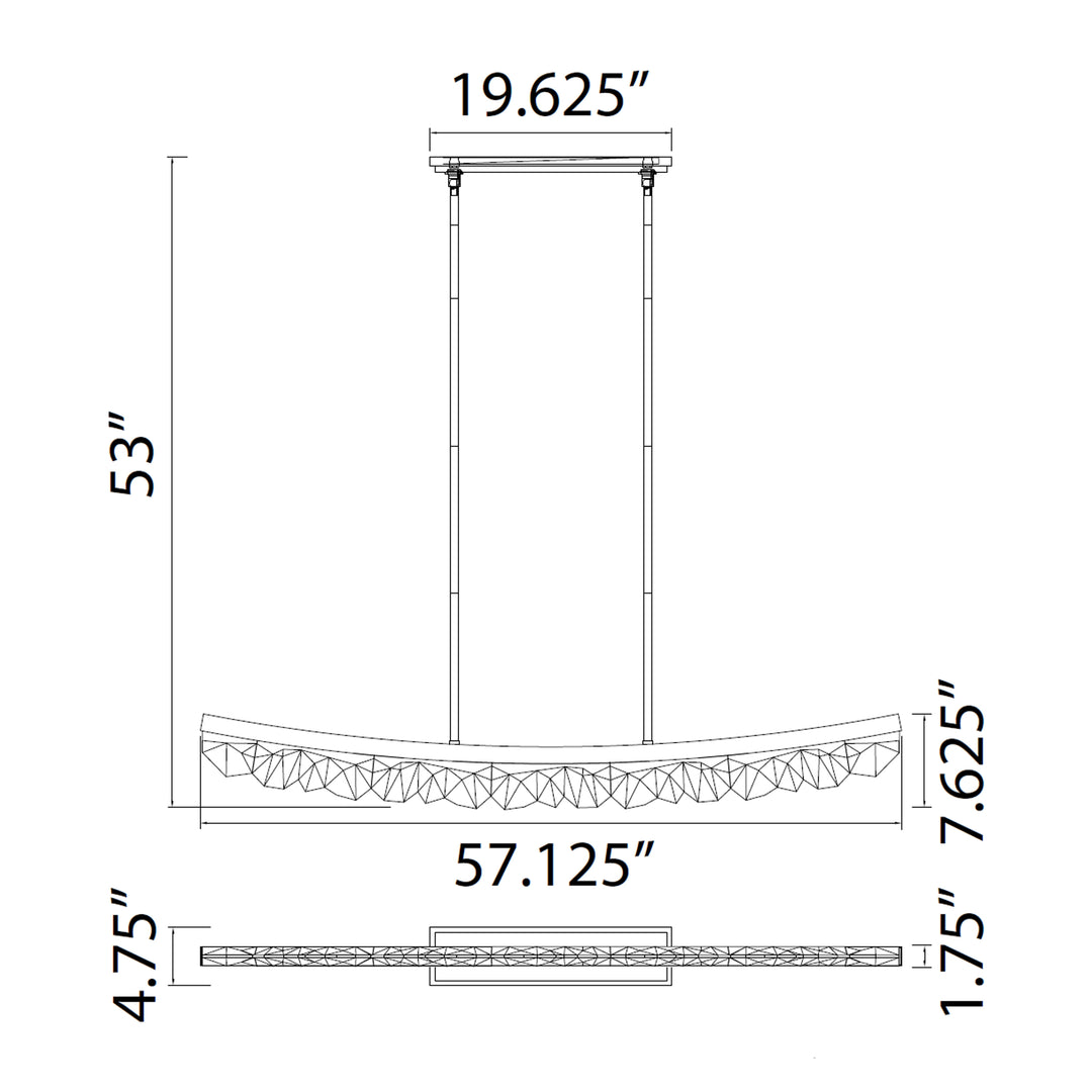 Arcus Curved Crystal Linear by Zeev - view 25