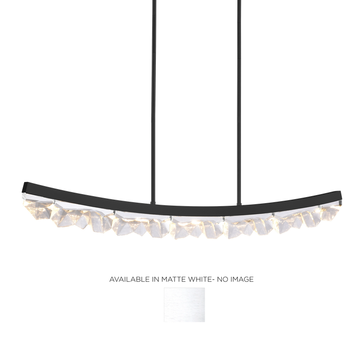 Arcus Curved Crystal Linear in Matte White by Zeev