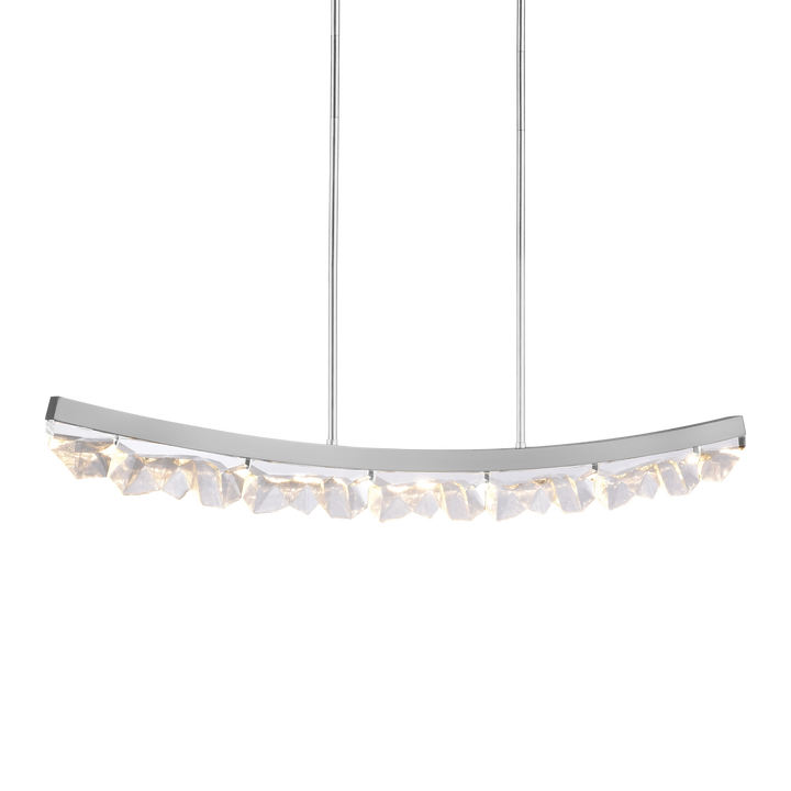 Arcus Curved Crystal Linear in Polished Nickel by Zeev