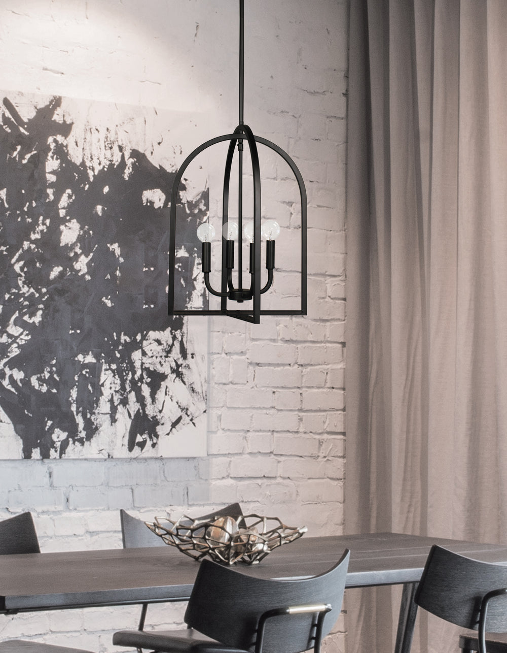 Pamela 4 Light Pendant by Dainolite - view 2