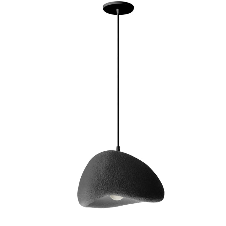 Pilar 1 Light Pendant in Matte Black by Dainolite