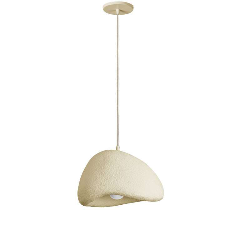Pilar 1 Light Pendant in Matte Beige by Dainolite