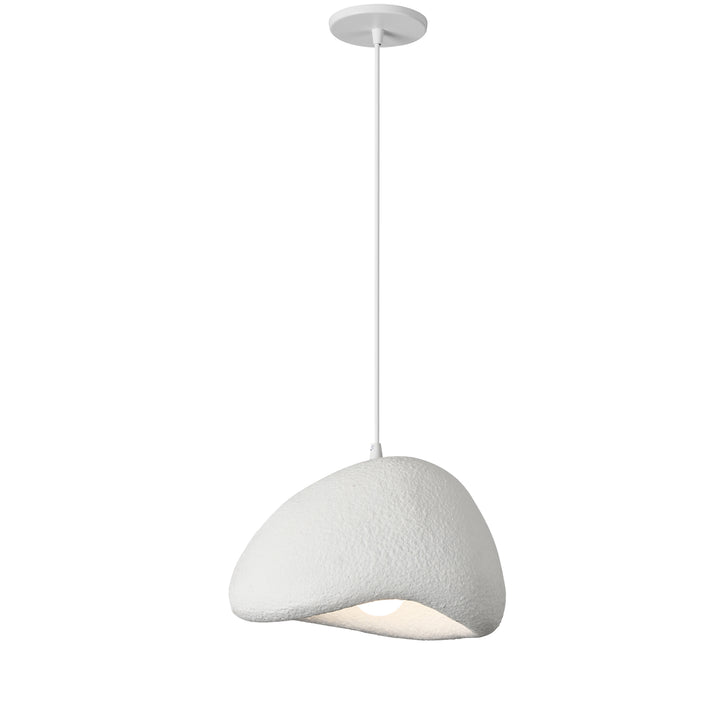 Pilar 1 Light Pendant in Matte White by Dainolite