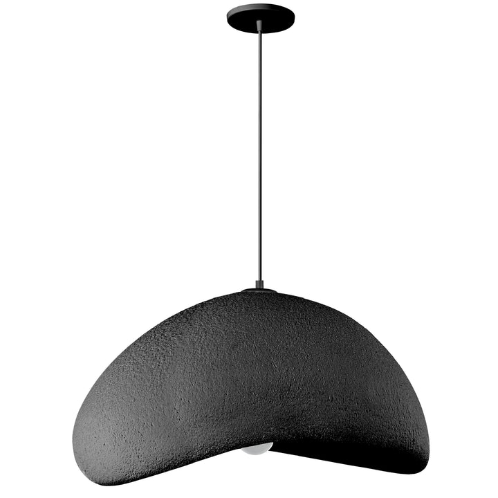 Pilar 1 Light Pendant (PLR-231P) in Matte Black by Dainolite