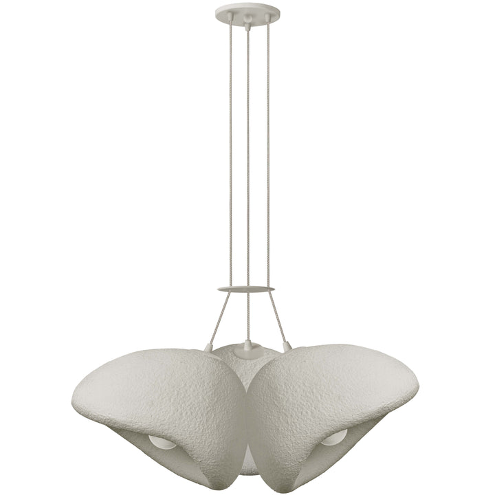 Pilar 3 Light Pendant in Matte Linen by Dainolite