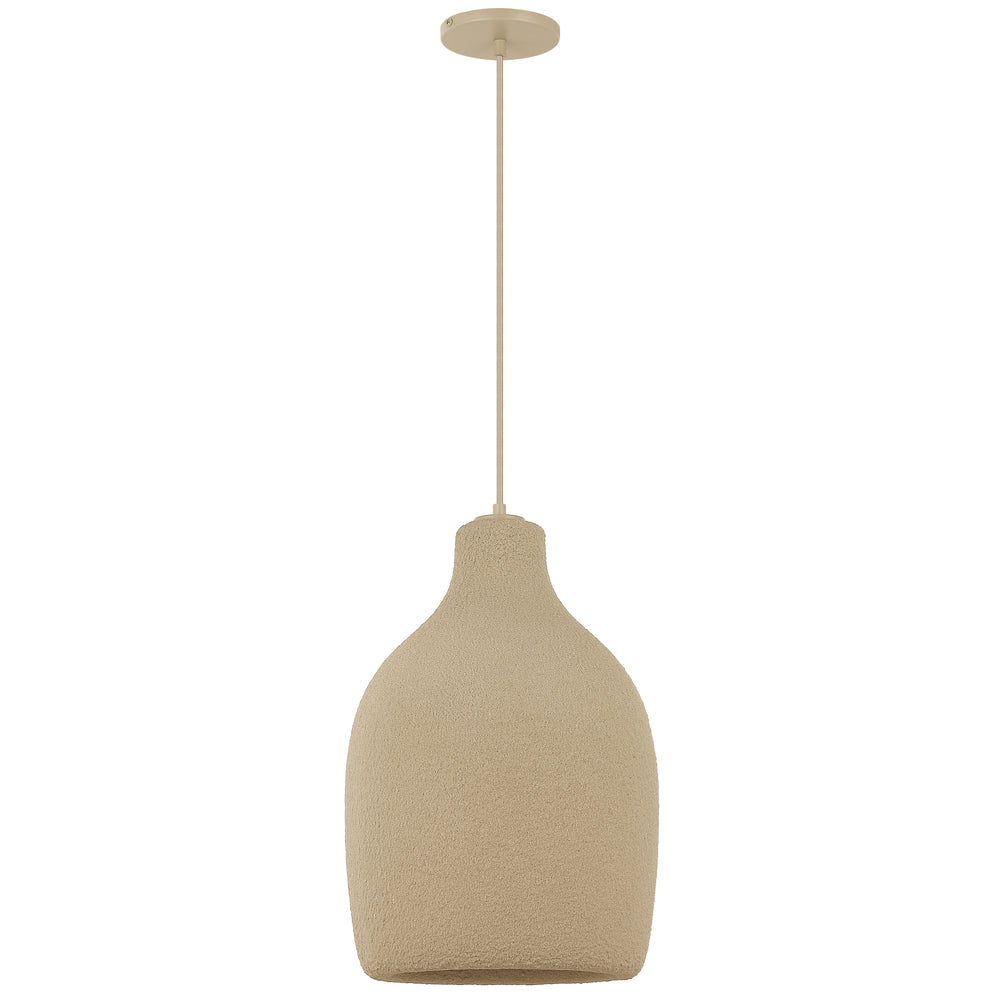 Polaris 1 Light Pendant in Matte Beige by Dainolite