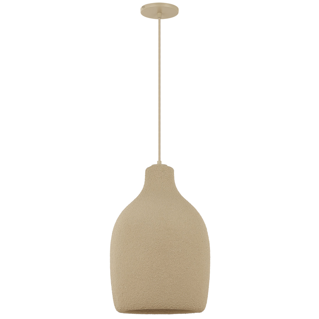 Polaris 1 Light Pendant in Matte Beige by Dainolite
