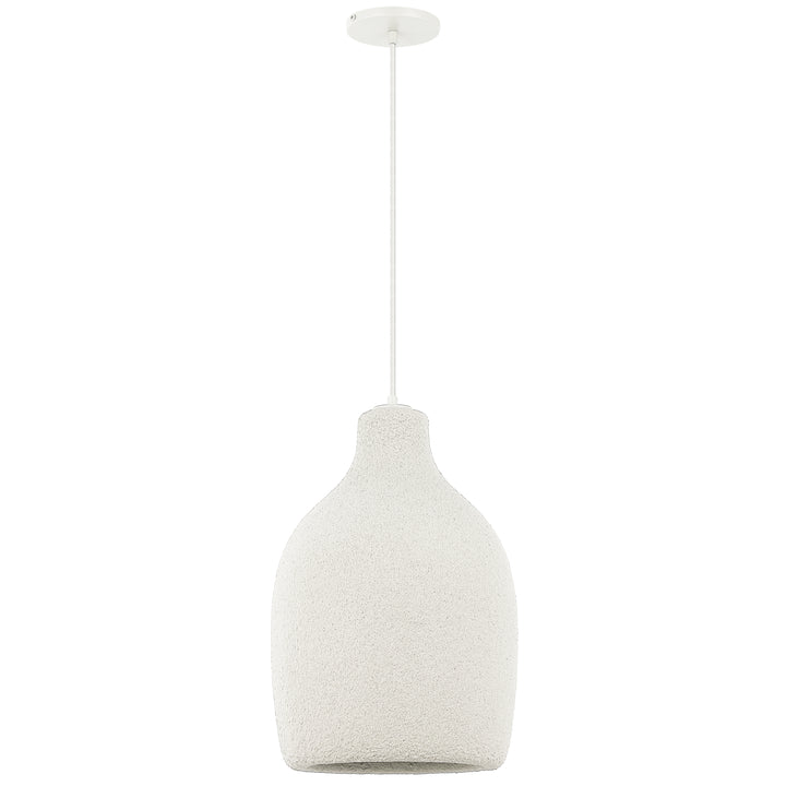 Polaris 1 Light Pendant in Matte White by Dainolite