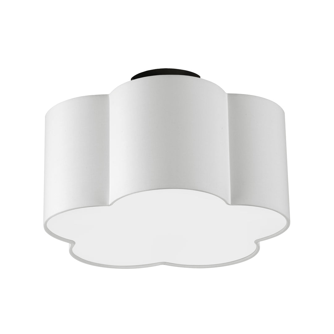 Phlox 3 Light Incandescent Flush Mount in Black by Dainolite