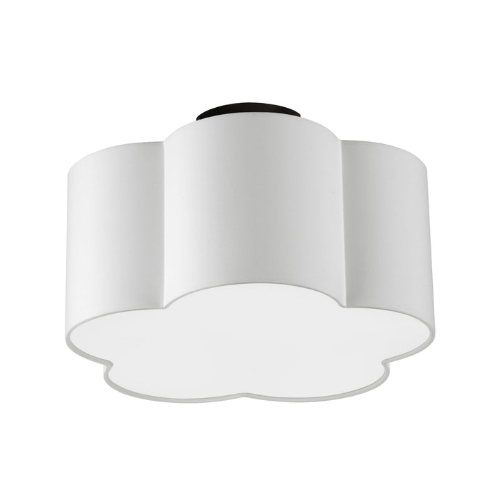 Phlox 3 Light Incandescent Flush Mount in Black by Dainolite
