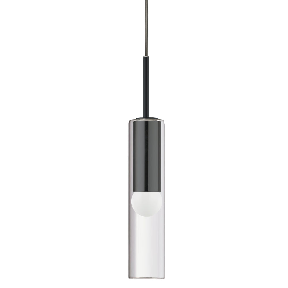 Palmer 1 Light Incandescent Pendant in Black by Dainolite