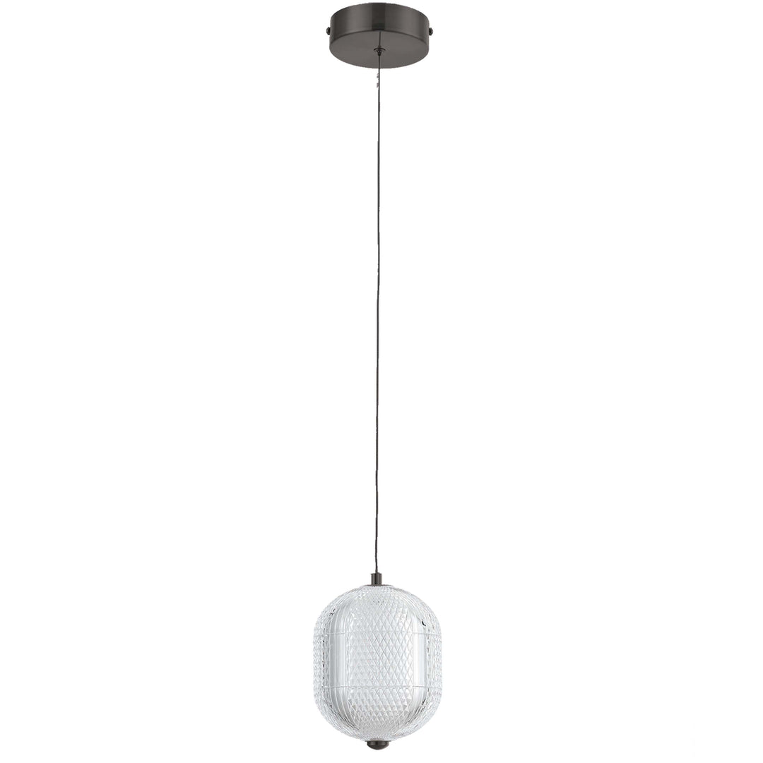 Peri 8.5W Pendant in Matte Black by Dainolite