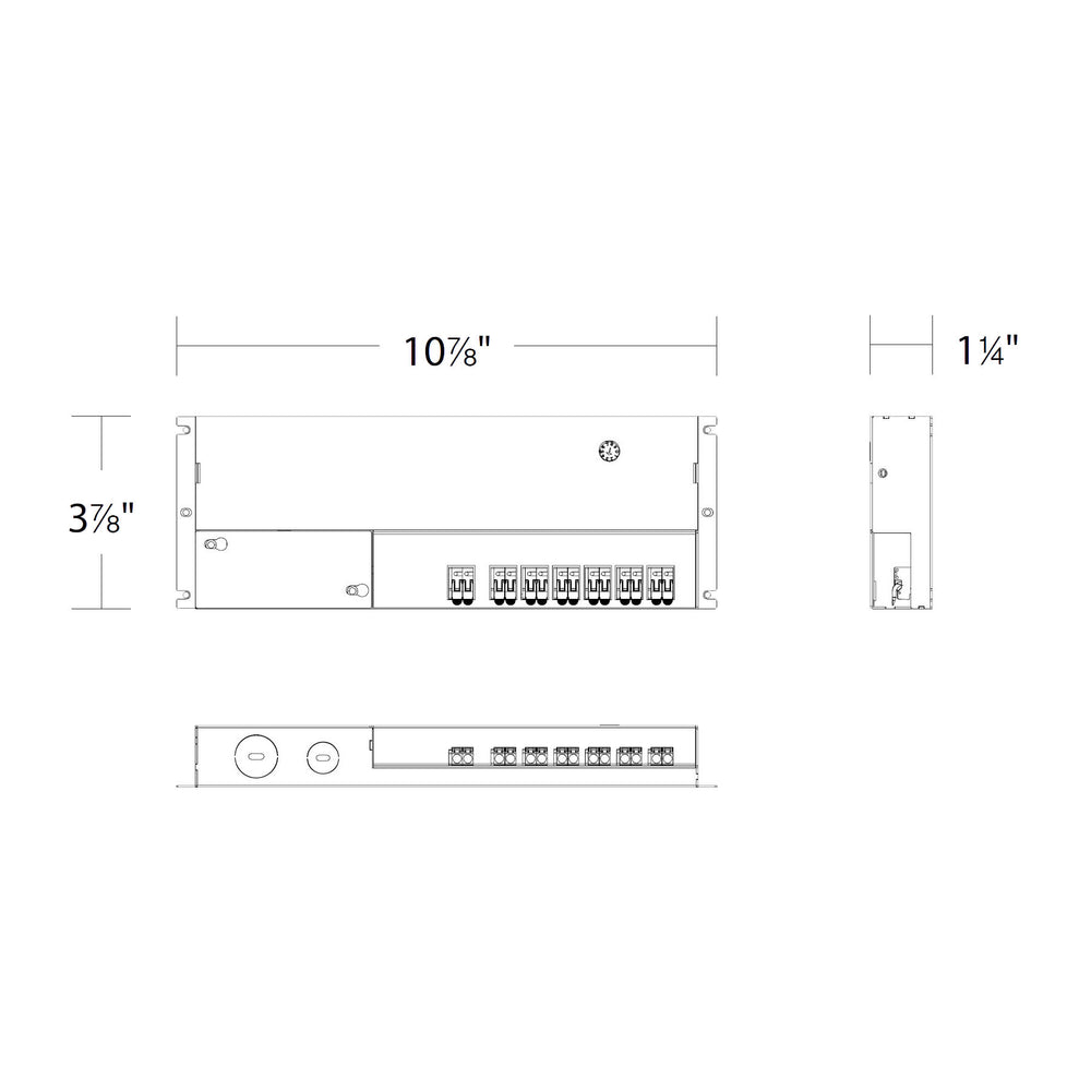 Remote Power Supply 6 CHs ~ 600mA, 2-21 VDC, 75.6W by WAC Lighting - view 2