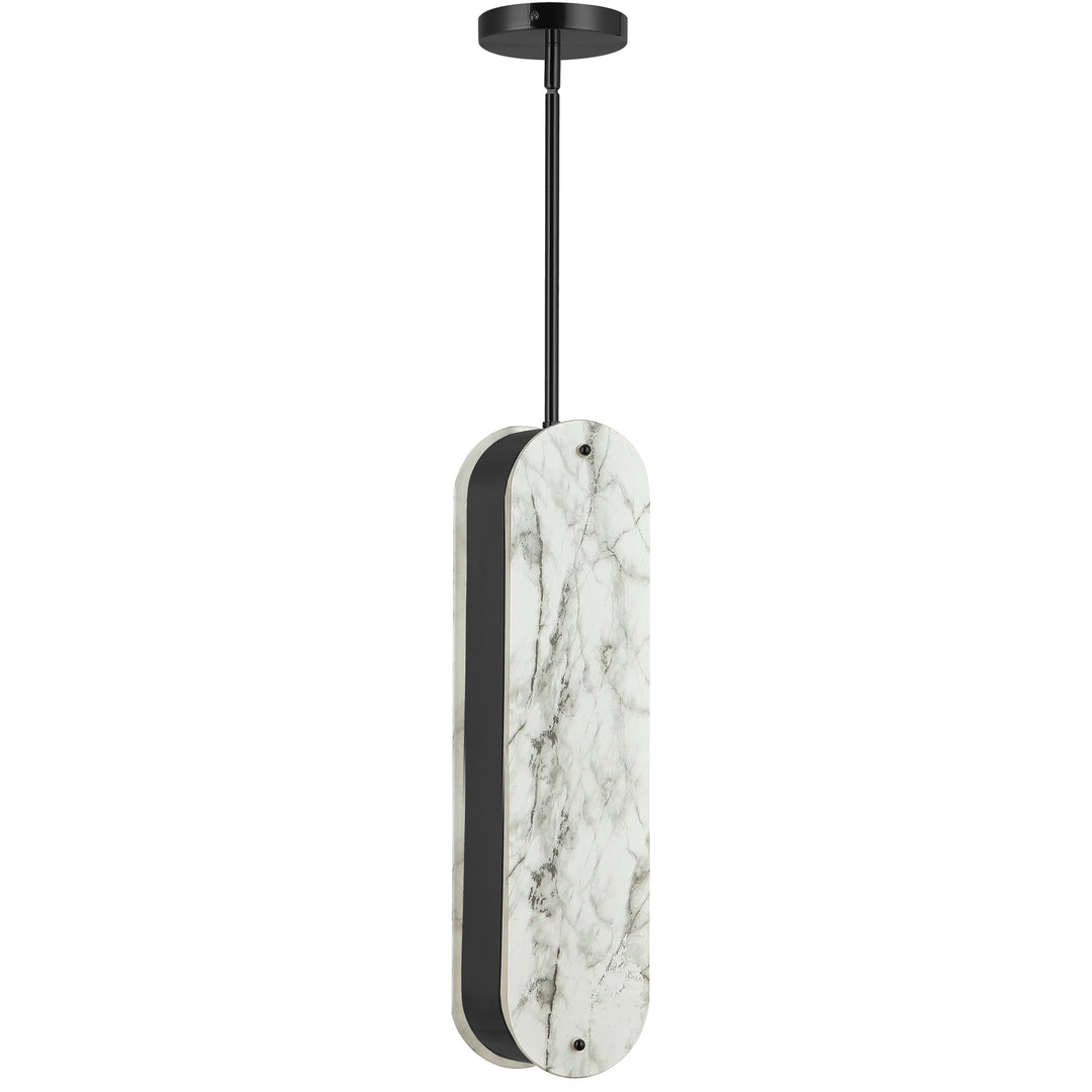 Pascal 1 Light Pendant in Matte Black by Dainolite