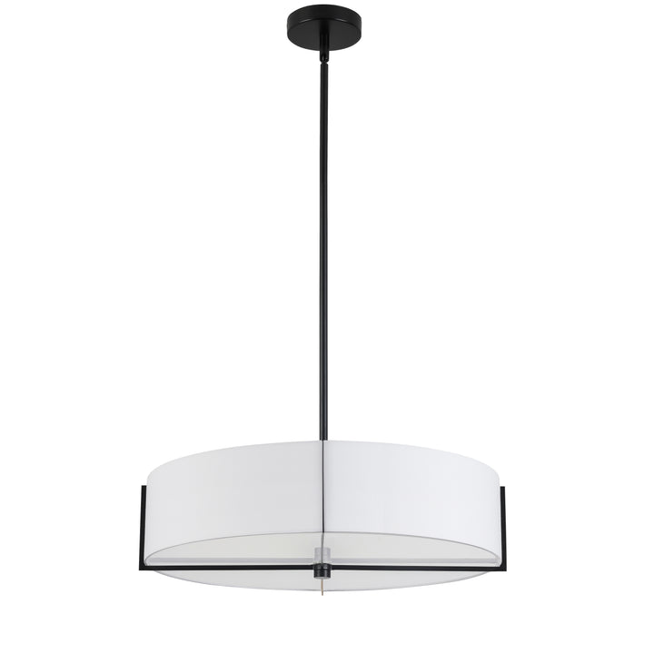 Preston 4 Light Incandescent Pendant in Black by Dainolite