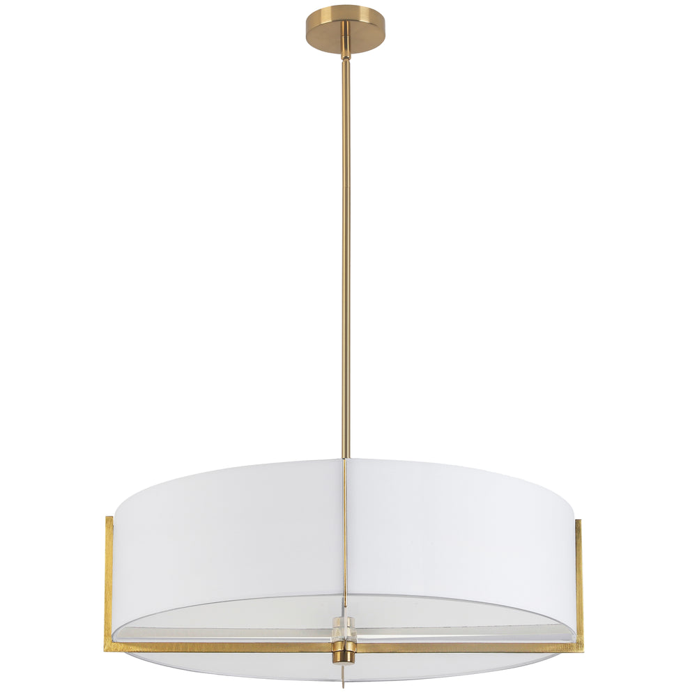 Preston 4 Light Incandescent Pendant (PST-264LP) in Aged Brass by Dainolite