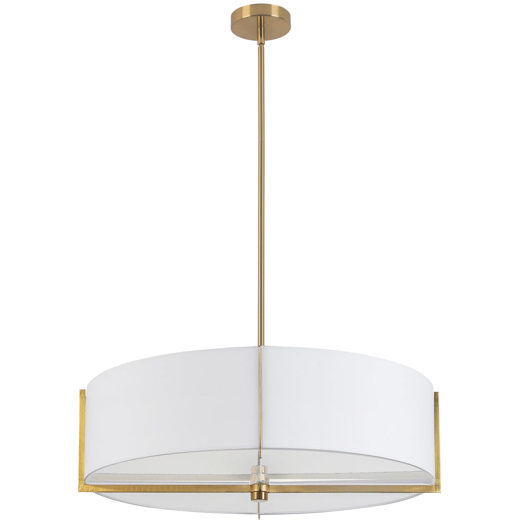 Preston 4 Light Incandescent Pendant (PST-264LP) in Aged Brass by Dainolite