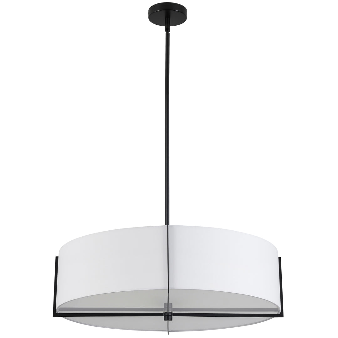 Preston 4 Light Incandescent Pendant (PST-264LP) in Black by Dainolite