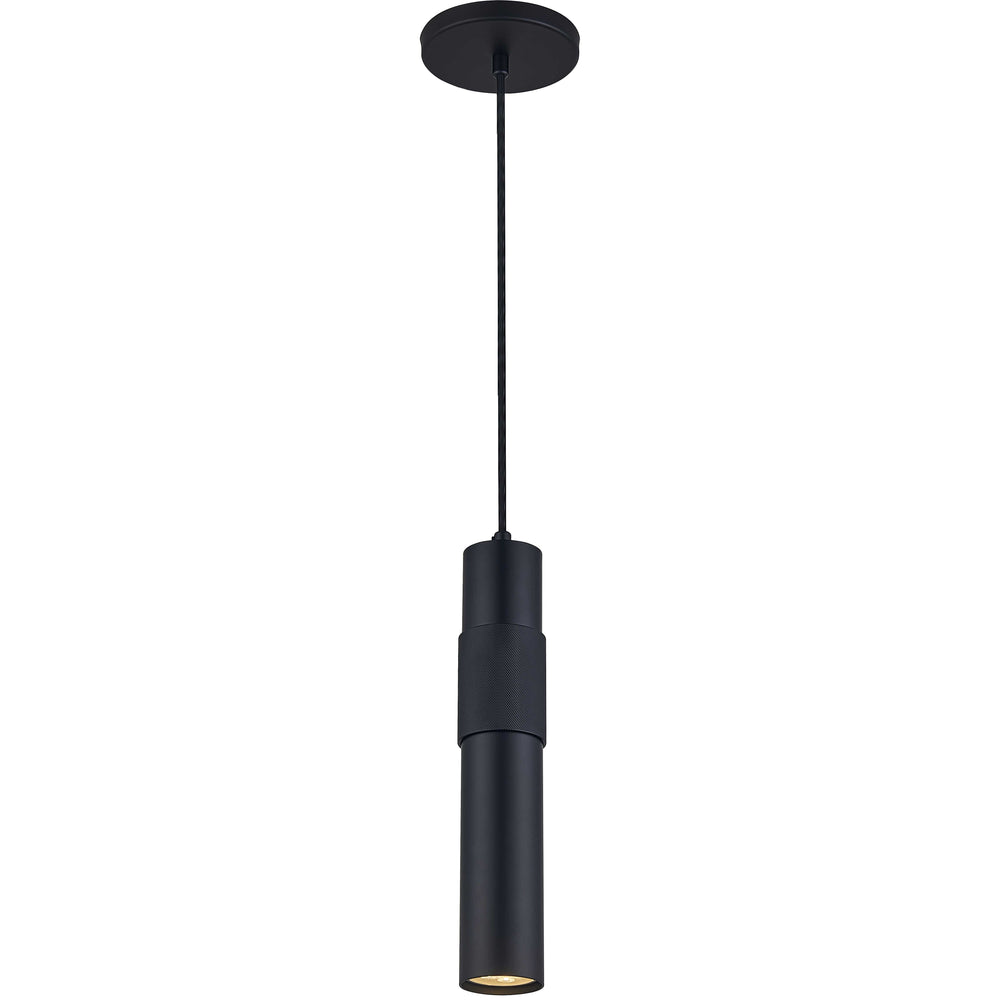 Passwell 1 Light Halogen Pendant in Matte Black by Dainolite
