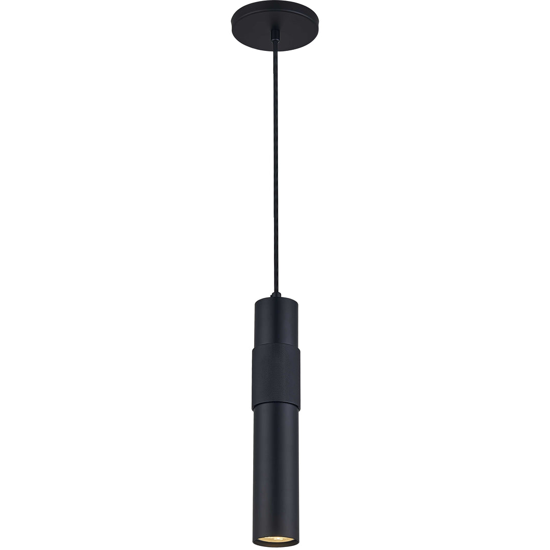Passwell 1 Light Halogen Pendant in Matte Black by Dainolite