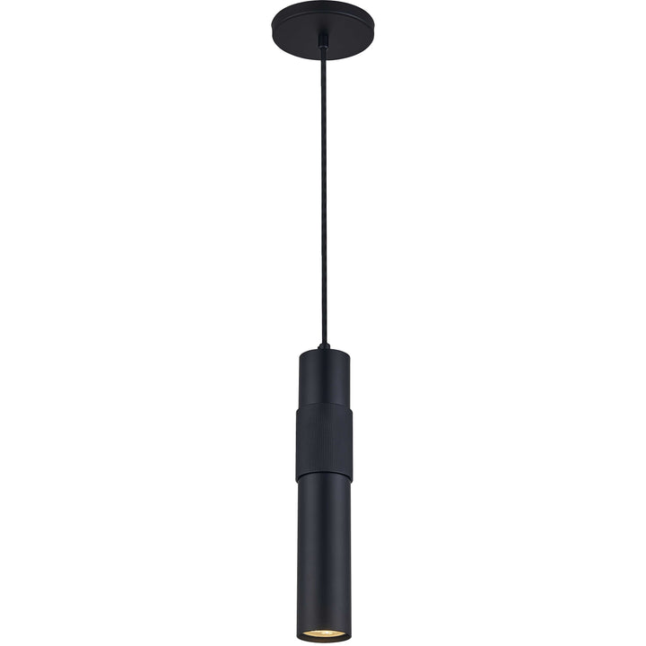 Passwell 1 Light Halogen Pendant in Matte Black by Dainolite