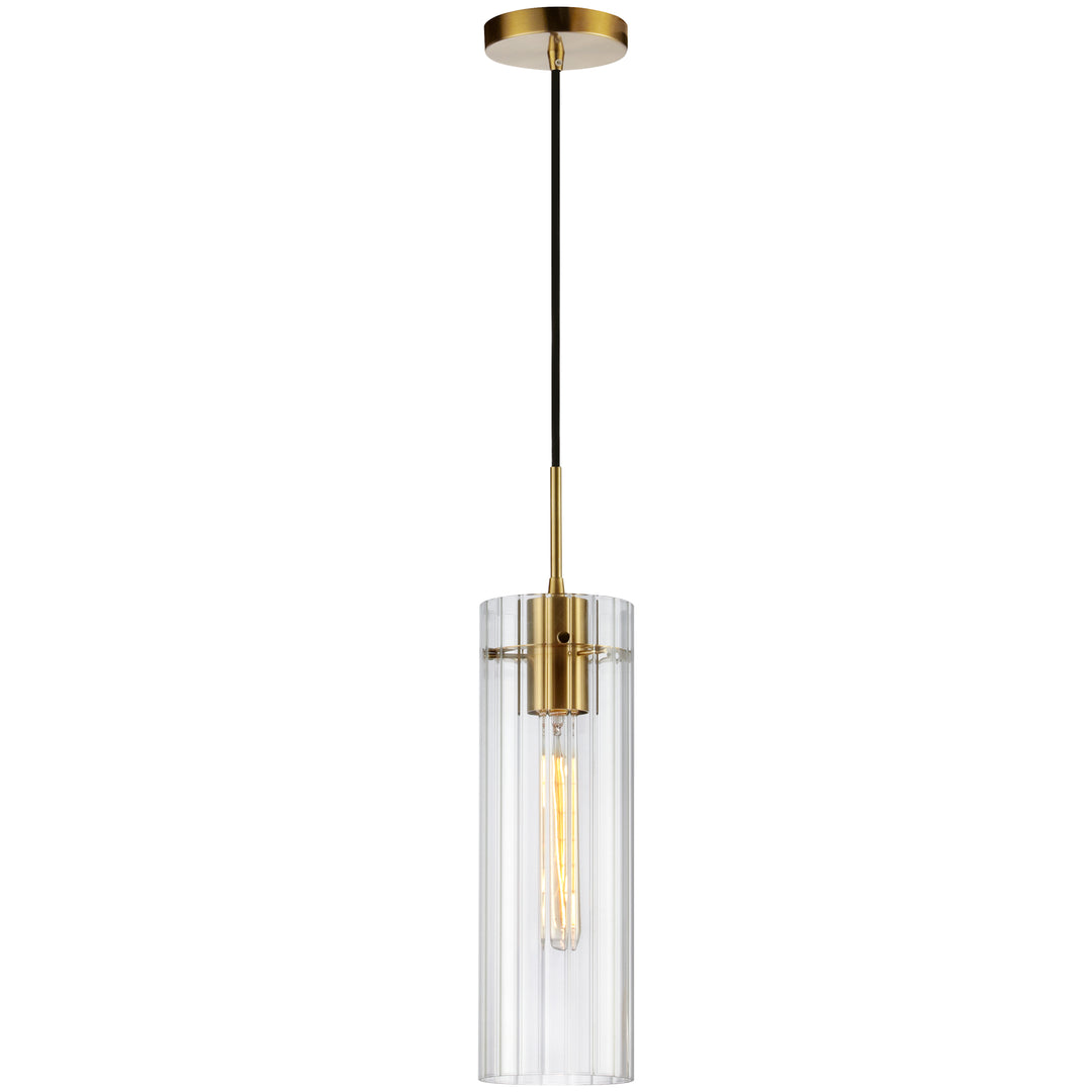 Patia 1 Light Incandescent Pendant in Aged Brass by Dainolite
