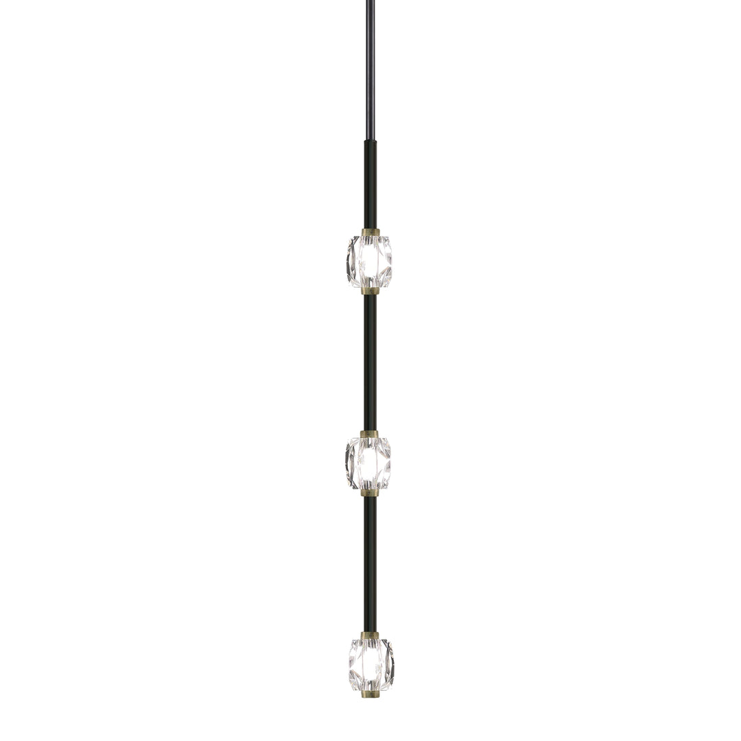 Diamante Crystal Linear in Oxide Black w/Brass by Zeev