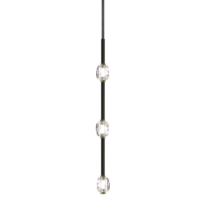 Diamante Crystal Linear in Oxide Black w/Brass by Zeev