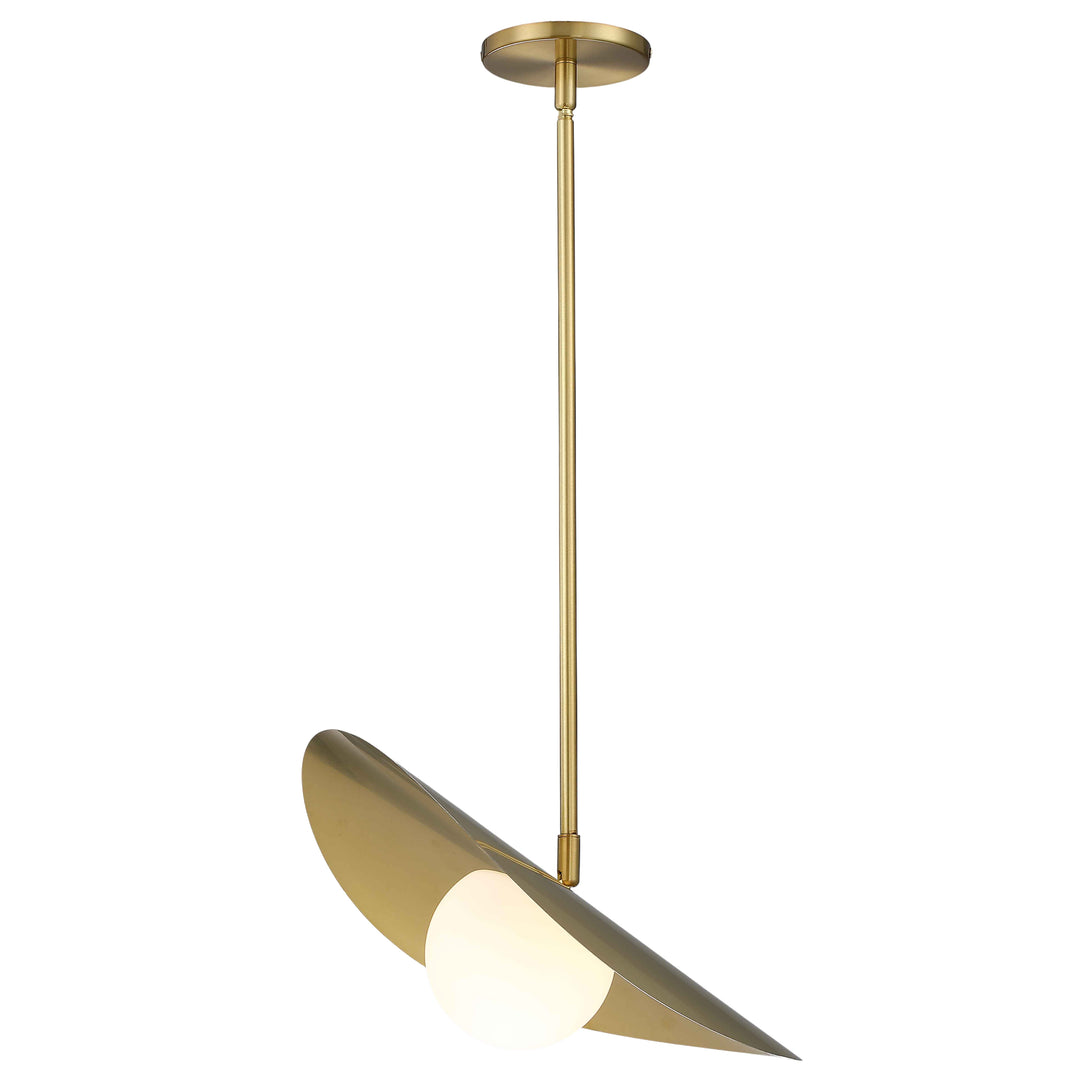 Paven 12W Pendant in Aged Brass by Dainolite