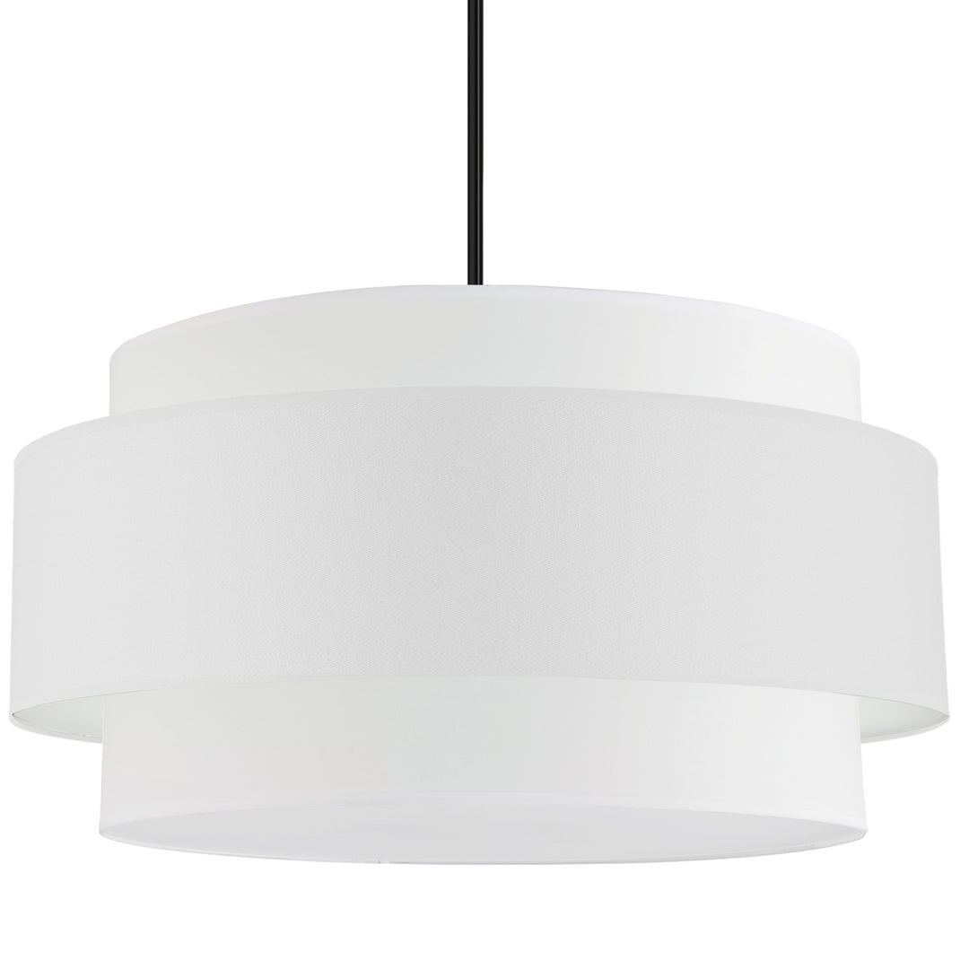 Priya 4 Light Incandescent Chandelier (PYA-304C) in Black by Dainolite