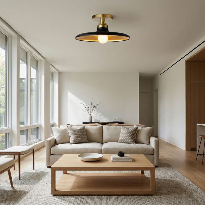 Quentin 1 Light Semi-Flush Mount by Dainolite - view 4