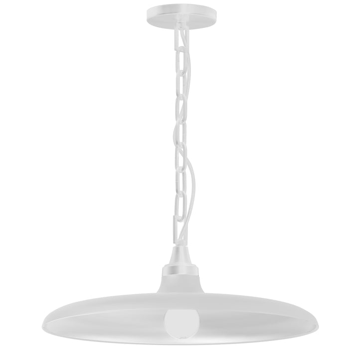 Quentin 1 Light Pendant in Matte White by Dainolite